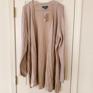 Karen Scott Mix Stich Knit Cardigan